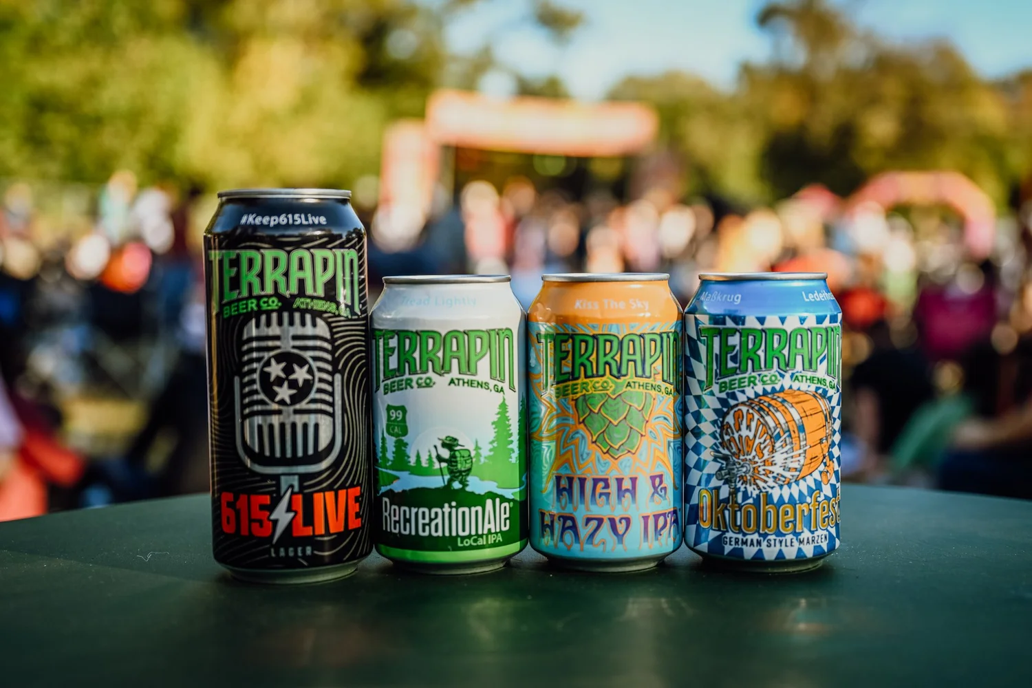 Terrapin cans including 615 Live lager at Touch of Brews 2022