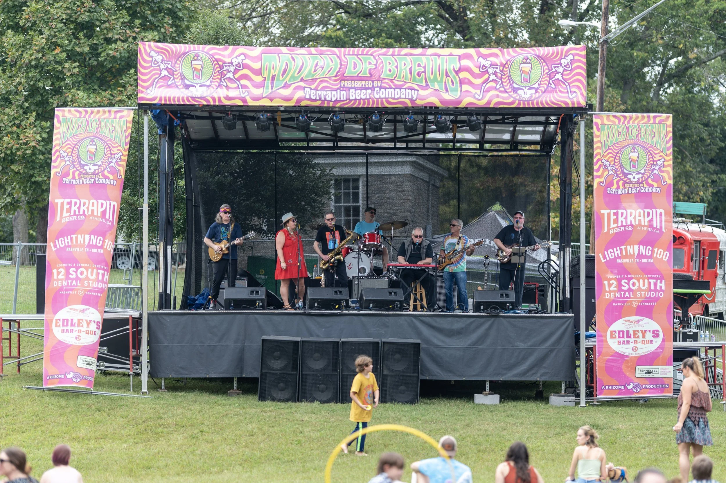 The first Touch of Brews stage at Sevier Park in October 2021