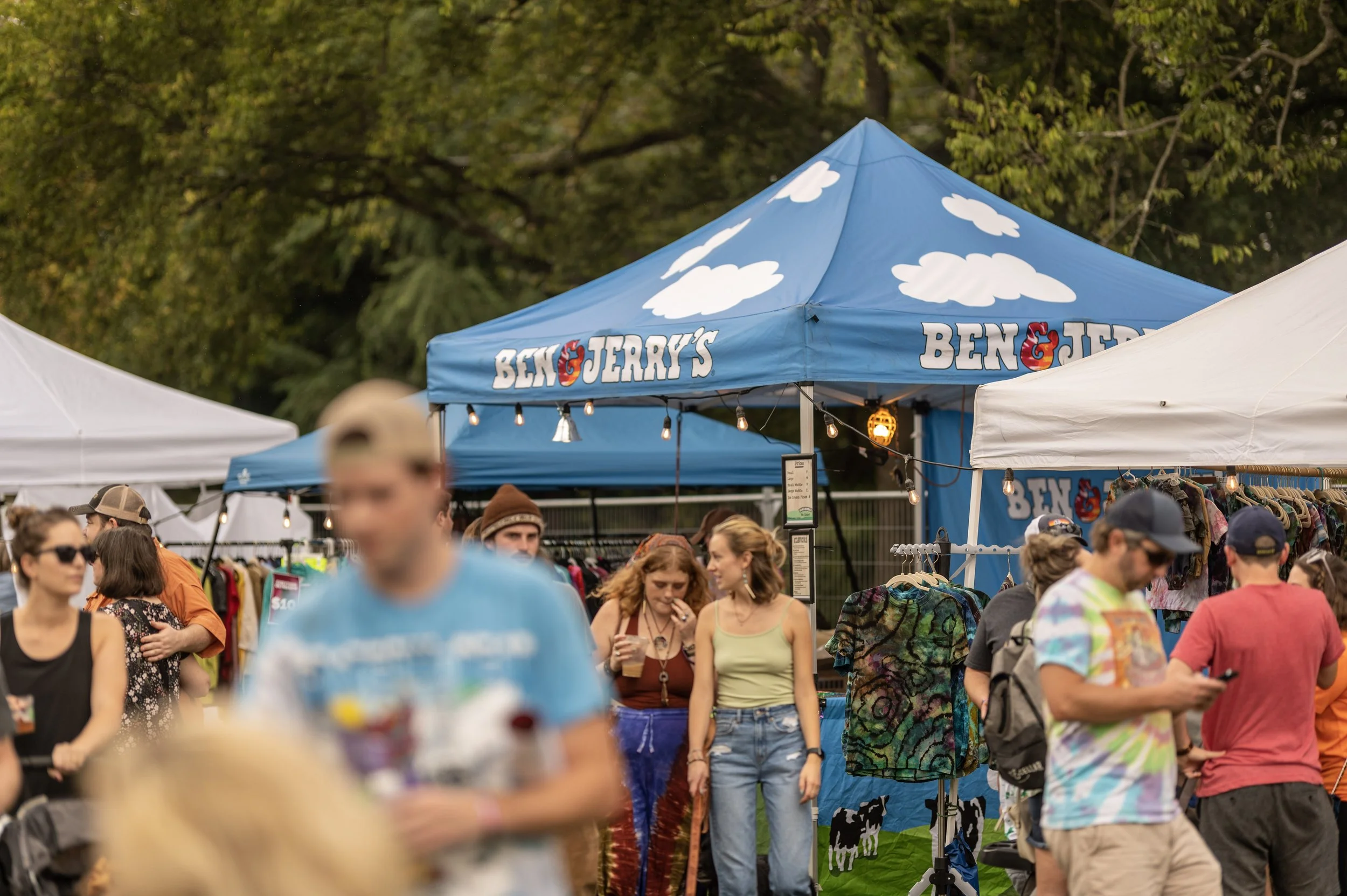 The Ben and Jerrys tent at Touch of Brews 2021