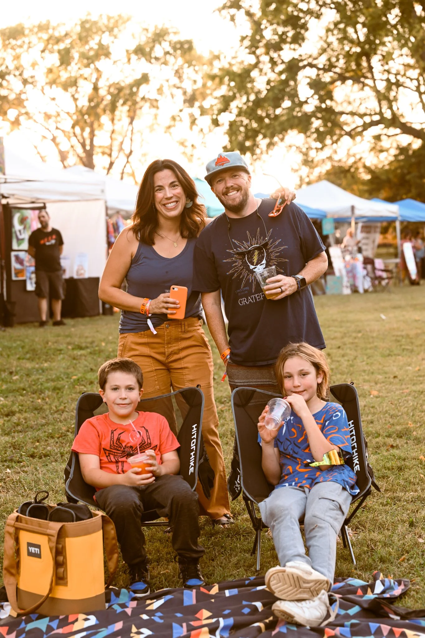 Golden hour over the Touch of Brews 2025 crowd